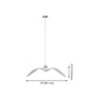 White Modern Art Deco Seagulls Hanging Lamp 1 Light Resin Material Drop Pendant for Dining Room Clearhalo 'Ceiling Lights' 'Pendant Lights' 'Pendants' Lighting' 2554189
