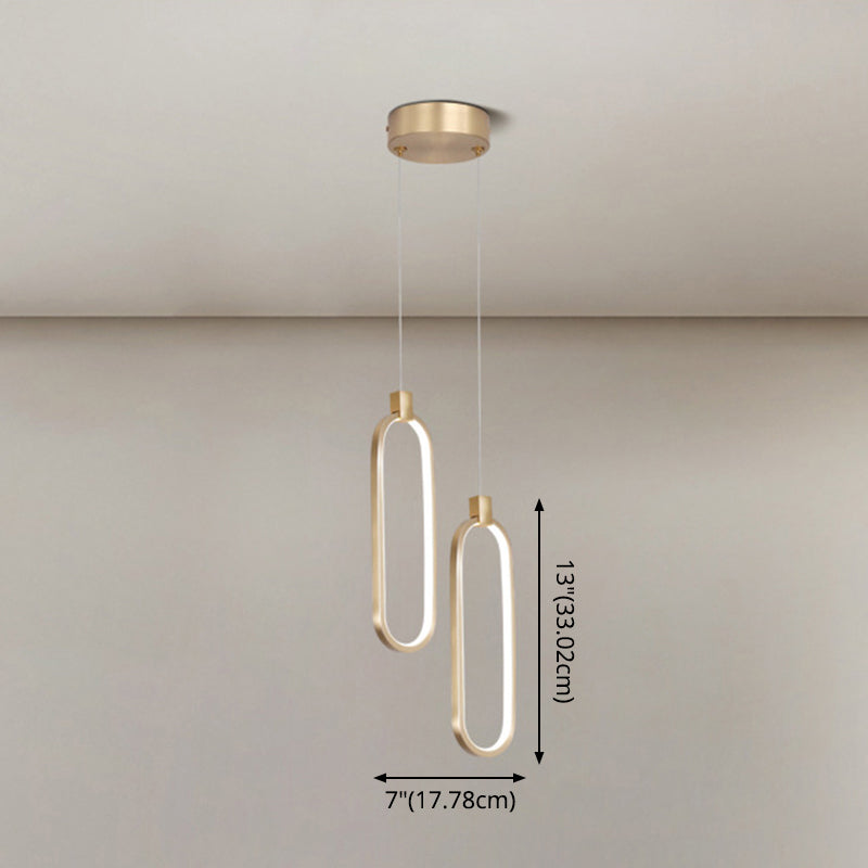 Gold LED Bedroom Hanging Pendant Light Metal Single Head Small Ceiling Pendant Light Clearhalo 'Ceiling Lights' 'Modern Pendants' 'Modern' 'Pendant Lights' 'Pendants' Lighting' 2554719