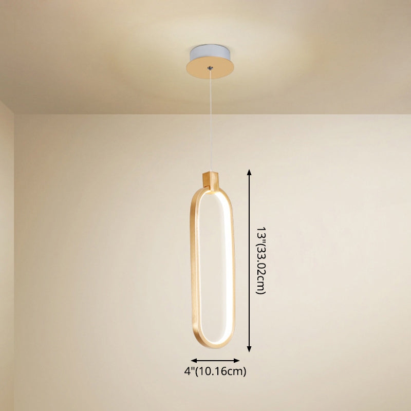 Gold LED Bedroom Hanging Pendant Light Metal Single Head Small Ceiling Pendant Light Clearhalo 'Ceiling Lights' 'Modern Pendants' 'Modern' 'Pendant Lights' 'Pendants' Lighting' 2554720