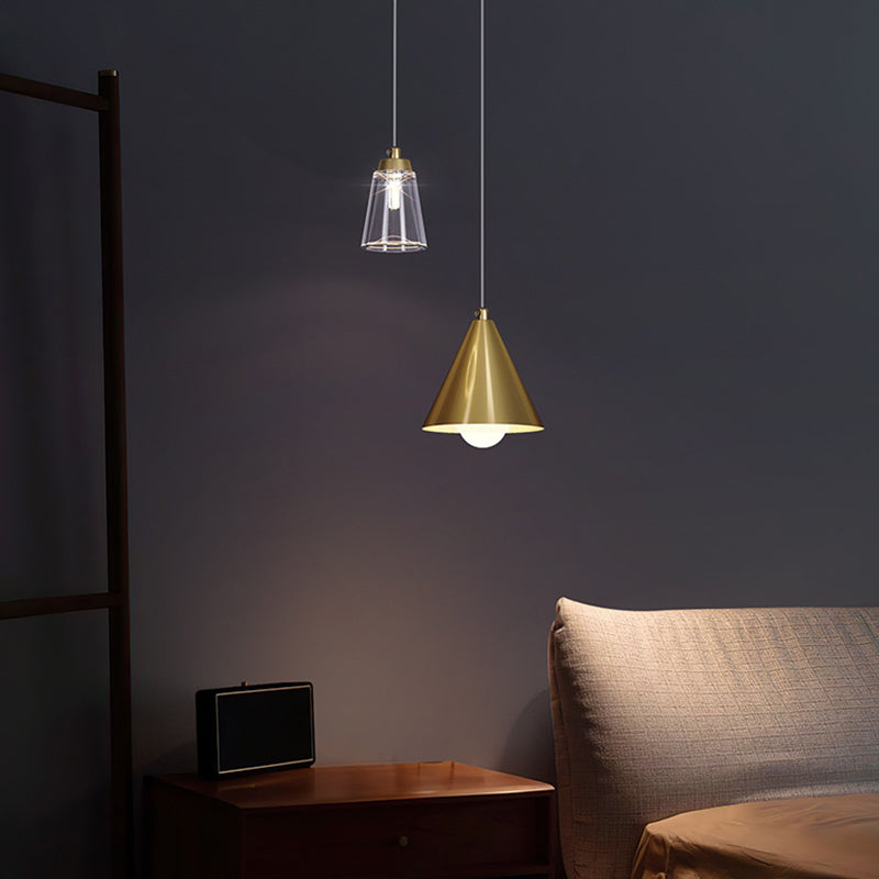 Modern Industrial Mini Pendant Ceiling Light Metal Cone Hanging Lamp Fixture for Dining Room Clearhalo 'Ceiling Lights' 'Modern Pendants' 'Modern' 'Pendant Lights' 'Pendants' Lighting' 2554768