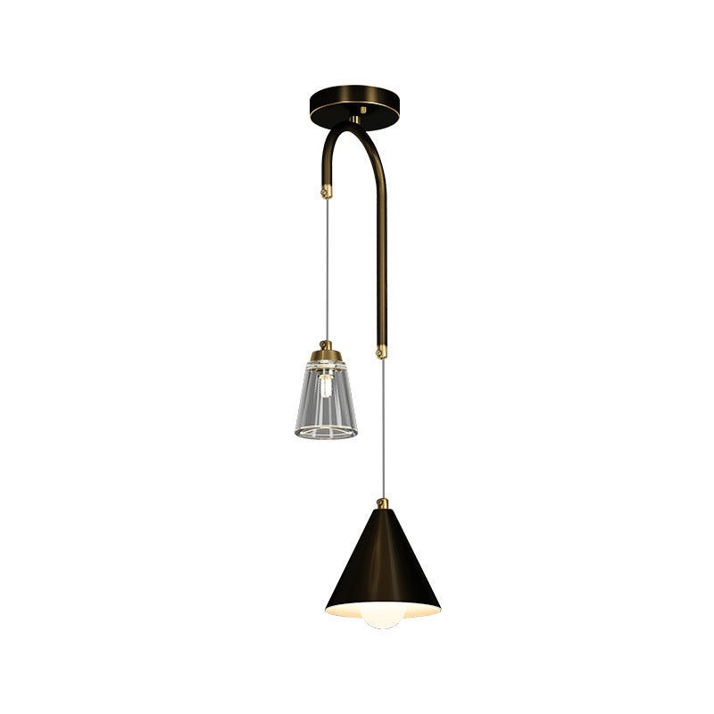 Modern Industrial Mini Pendant Ceiling Light Metal Cone Hanging Lamp Fixture for Dining Room Clearhalo 'Ceiling Lights' 'Modern Pendants' 'Modern' 'Pendant Lights' 'Pendants' Lighting' 2554771