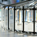 Black Metal Frame Pendant Light Modern Crystal Ceiling Hanging Light for Dining Room Clearhalo 'Ceiling Lights' 'Modern Pendants' 'Modern' 'Pendant Lights' 'Pendants' Lighting' 2554813