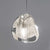 Clear Bubble Glass Mini Pendant Light Modern Nordic LED Round Stair Hanging Lamp 1 Clear Clearhalo 'Ceiling Lights' 'Modern Pendants' 'Modern' 'Pendant Lights' 'Pendants' Lighting' 2554888