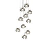 Clear Bubble Glass Mini Pendant Light Modern Nordic LED Round Stair Hanging Lamp 10 Clear Clearhalo 'Ceiling Lights' 'Modern Pendants' 'Modern' 'Pendant Lights' 'Pendants' Lighting' 2554896