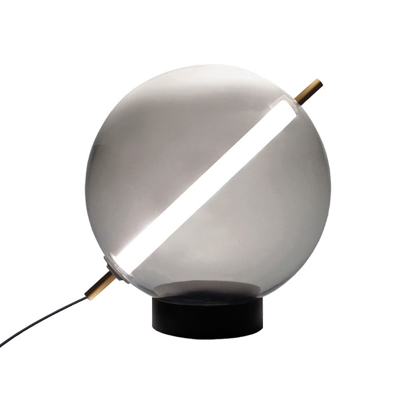 Postmodern Design Globe Glass Pendant Light LED Kitchen Pendant Light Clearhalo 'Ceiling Lights' 'Close To Ceiling Lights' 'Glass shade' 'Glass' 'Modern Pendants' 'Modern' 'Pendant Lights' 'Pendants' Lighting' 2554913