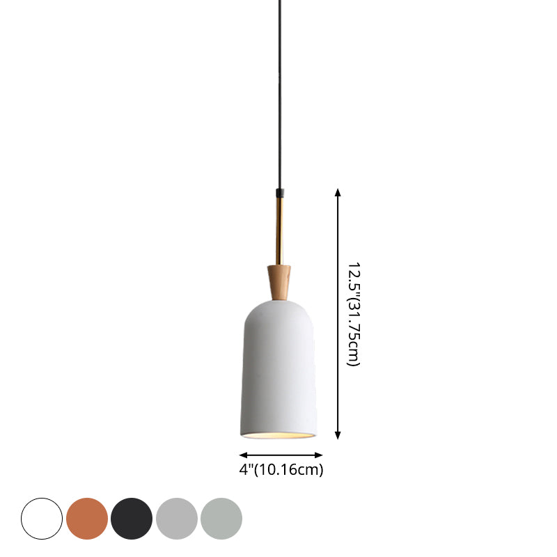 Industrial Single Hanging Pendant Light Macaron Metal Hanging Lamp with Colorful Resin Shade Clearhalo 'Ceiling Lights' 'Modern Pendants' 'Modern' 'Pendant Lights' 'Pendants' Lighting' 2555013