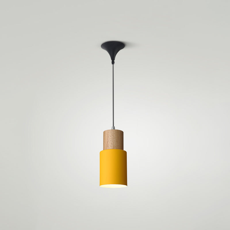 Indoor Nordic Pendant Light Modern Simple Creative Single Pendant Light for Restaurant Coffee Shop Yellow 4" Clearhalo 'Ceiling Lights' 'Modern Pendants' 'Modern' 'Pendant Lights' 'Pendants' Lighting' 2555041