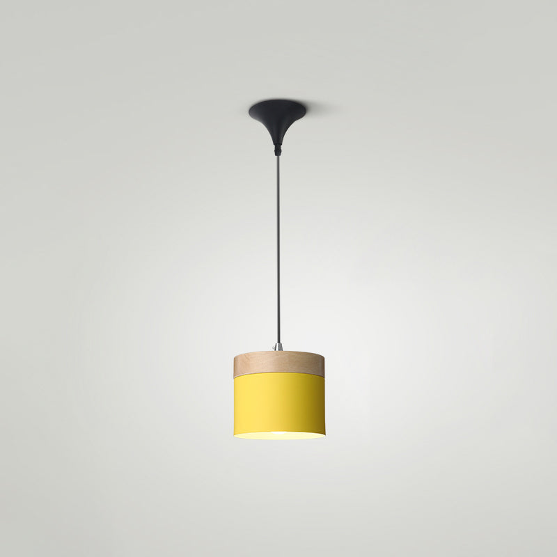 Indoor Nordic Pendant Light Modern Simple Creative Single Pendant Light for Restaurant Coffee Shop Yellow 5" Clearhalo 'Ceiling Lights' 'Modern Pendants' 'Modern' 'Pendant Lights' 'Pendants' Lighting' 2555046