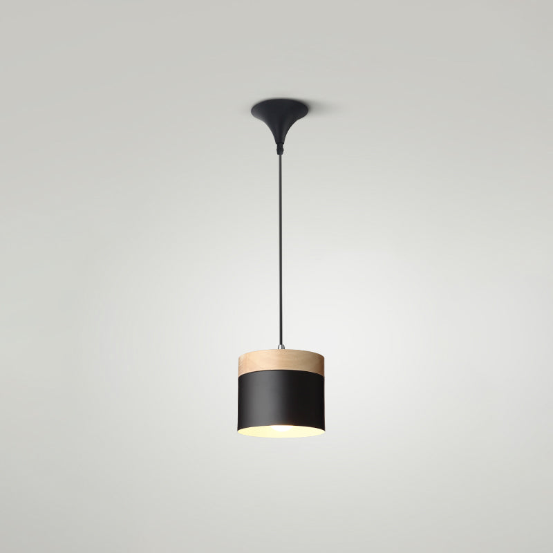 Indoor Nordic Pendant Light Modern Simple Creative Single Pendant Light for Restaurant Coffee Shop Black 5" Clearhalo 'Ceiling Lights' 'Modern Pendants' 'Modern' 'Pendant Lights' 'Pendants' Lighting' 2555048