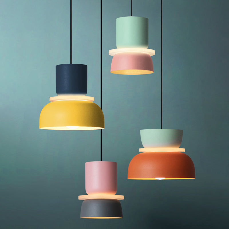 Modern Contemporary Pendant Lighting Colorful Macaron LED Hanging Light Fixture Clearhalo 'Ceiling Lights' 'Modern Pendants' 'Modern' 'Pendant Lights' 'Pendants' Lighting' 2555053