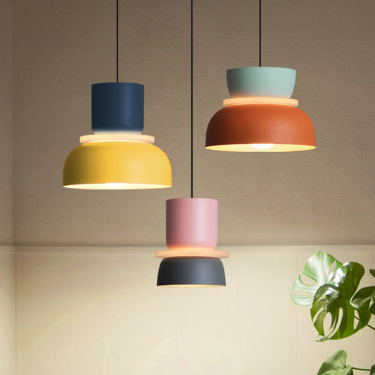 Modern Contemporary Pendant Lighting Colorful Macaron LED Hanging Light Fixture Clearhalo 'Ceiling Lights' 'Modern Pendants' 'Modern' 'Pendant Lights' 'Pendants' Lighting' 2555063