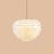 Contemporary Globe Feather Chandelier Lamp Modern White Hand-Woven Feathers Hanging Pendant Light for Bedroom 1 White Clearhalo 'Ceiling Lights' 'Chandeliers' 'Modern Chandeliers' 'Modern' Lighting' 2555068