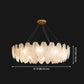 Circular Crystal Feather Chandelier Lamp Modern Crystal Hanging Chandelier Light with Clear Glass Feather Lamp Shade Clearhalo 'Ceiling Lights' 'Chandeliers' 'Clear' 'Industrial' 'Modern Chandeliers' 'Modern' 'Tiffany' 'Traditional Chandeliers' Lighting' 2555091