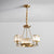 Polished Brass Round Chandelier Lighting Fixtures with 15" Adjustable Cord Modern Clear Crystal Pendant 3 Gold Clearhalo 'Ceiling Lights' 'Chandeliers' 'Modern Chandeliers' 'Modern' Lighting' 2555113
