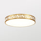 Brass Geometric Shaped Ceiling Light Minimalist Acrylic LED Flushmount with Nest Design Brass 19.5" Round Clearhalo 'Ceiling Lights' 'Close To Ceiling Lights' 'Close to ceiling' 'Flush mount' Lighting' 2556367