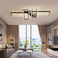 LED Frame Ceiling Mount Light Modern Acrylic Living Room Semi Flush Light Fixture Clearhalo 'Ceiling Lights' 'Close To Ceiling Lights' 'Close to ceiling' 'Semi-flushmount' Lighting' 2556415