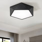 Macaroon Style Modern Lighting Fixture Geometric Acrylic Ceiling Lights LED Flush Mount Light for Hallway Bedroom Black Geometric Clearhalo 'Ceiling Lights' 'Close To Ceiling Lights' 'Close to ceiling' 'Flush mount' Lighting' 2562788