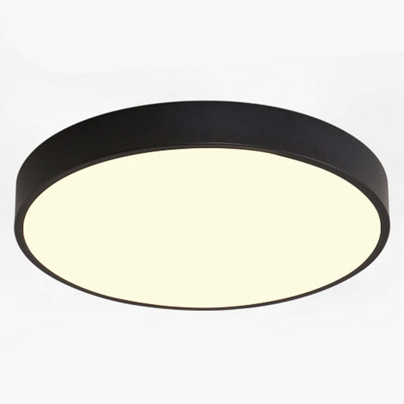 Modern Simple LED Ceiling Light Round Flush Mount Lighting Fixture for Bedroom Clearhalo 'Ceiling Lights' 'Close To Ceiling Lights' 'Close to ceiling' 'Flush mount' Lighting' 2562795