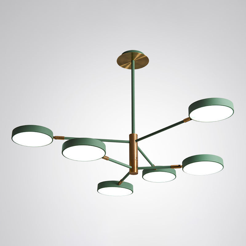 Round Ceiling Chandelier Ultra-Contemporary Metal Hanging Ceiling Lights for Living Room Clearhalo 'Ceiling Lights' 'Chandeliers' 'Modern Chandeliers' 'Modern' Lighting' 2562855