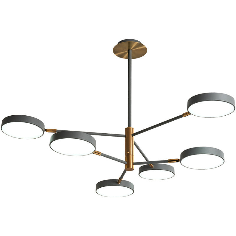 Round Ceiling Chandelier Ultra-Contemporary Metal Hanging Ceiling Lights for Living Room Clearhalo 'Ceiling Lights' 'Chandeliers' 'Modern Chandeliers' 'Modern' Lighting' 2562862