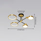 Ring Chandelier Pendant Light Modernist Metal Hanging Lamps with Hanging Cord for Living Room Clearhalo 'Ceiling Lights' 'Close To Ceiling Lights' 'Close to ceiling' Lighting' 2562888