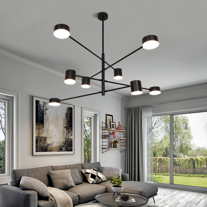 Sputnik Chandelier Light Fixture Contemporary Metal Pendant Light Fixture for Living Room Clearhalo 'Ceiling Lights' 'Chandeliers' 'Modern Chandeliers' 'Modern' Lighting' 2562941