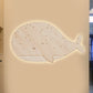 Nursing Room Oval Whales Wall Sconce Wood Animal Beige Wall Lamp in Warm Clearhalo 'Wall Lamps & Sconces' 'Wall Lights' Lighting' 256786