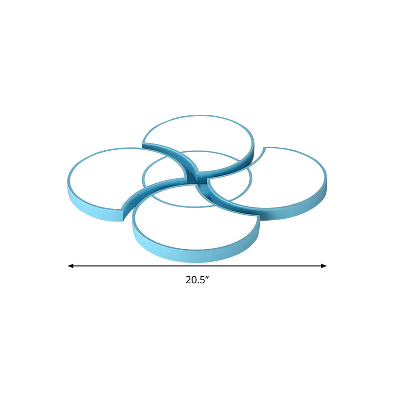 Blossom Girls Bedroom Ceiling Lamp Acrylic 4 Heads Lovely LED Ceiling Mount Light Clearhalo 'Ceiling Lights' 'Close To Ceiling Lights' 'Close to ceiling' 'Flush mount' Lighting' 256884