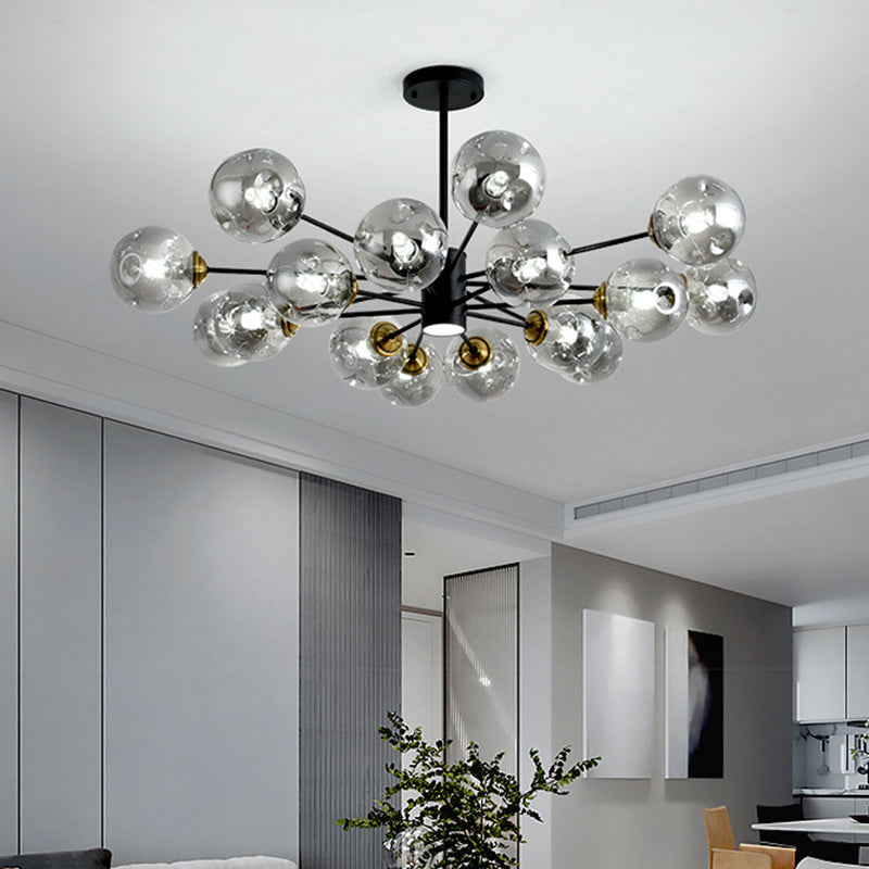 Bubble Chandelier Lighting Fixtures Modern Glass Hanging Pendant Lights for Bedroom Clearhalo 'Ceiling Lights' 'Chandeliers' 'Modern Chandeliers' 'Modern' Lighting' 2569413