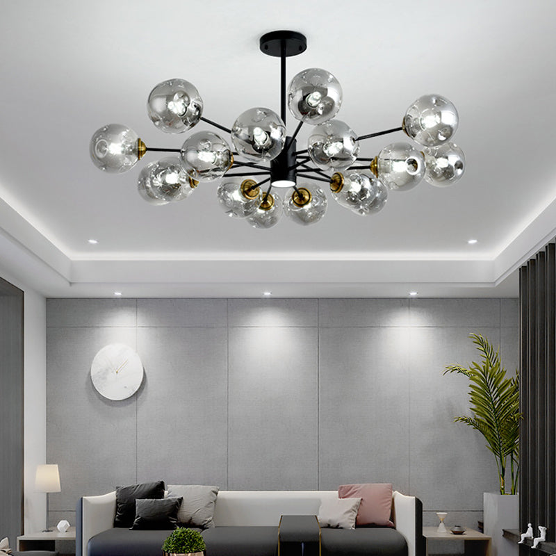 Bubble Chandelier Lighting Fixtures Modern Glass Hanging Pendant Lights for Bedroom Clearhalo 'Ceiling Lights' 'Chandeliers' 'Modern Chandeliers' 'Modern' Lighting' 2569416