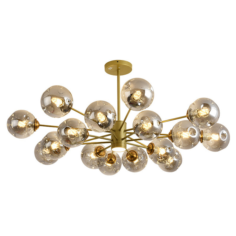 Bubble Chandelier Lighting Fixtures Modern Glass Hanging Pendant Lights for Bedroom Clearhalo 'Ceiling Lights' 'Chandeliers' 'Modern Chandeliers' 'Modern' Lighting' 2569422