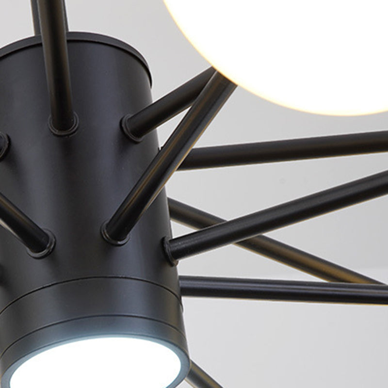 Spherical Chandelier Light Ultra-Contemporary Glass Ceiling Pendant for Living Room Clearhalo 'Ceiling Lights' 'Chandeliers' 'Modern Chandeliers' 'Modern' Lighting' 2569490