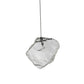 Ice Hanging Ceiling Light Minimalist Clear Glass 1 Light Dinging Room Pendant Lamp Clearhalo 'Ceiling Lights' 'Glass shade' 'Glass' 'Modern Pendants' 'Modern' 'Pendant Lights' 'Pendants' Lighting' 257019