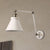Cone Wall Lighting Fixture Industrial Style Metal 1 Bulb Black/White Wall Sconce Light with Swing Arm for Bedroom White Clearhalo 'Art deco wall lights' 'Cast Iron' 'Glass' 'Industrial wall lights' 'Industrial' 'Middle century wall lights' 'Modern' 'Rustic wall lights' 'Tiffany' 'Traditional wall lights' 'Wall Lamps & Sconces' 'Wall Lights' Lighting' 257444