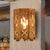 Wood Cylinder Shade Wall Lamp Country Stylish 1 Head Brown Wall Sconce Fixture for Restaurant Wood Clearhalo 'Industrial wall lights' 'Industrial' 'Middle century wall lights' 'Rustic wall lights' 'Tiffany' 'Wall Lamps & Sconces' 'Wall Lights' Lighting' 257769