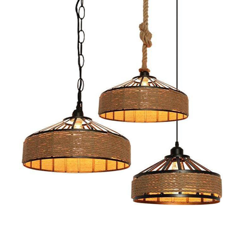 1 Light Cage Flared Hanging Lights Retro Industrial Metal Light Pendant for Restaurant Clearhalo 'Art Deco Pendants' 'Cast Iron' 'Ceiling Lights' 'Ceramic' 'Crystal' 'Industrial Pendants' 'Industrial' 'Metal' 'Middle Century Pendants' 'Pendant Lights' 'Pendants' 'Tiffany' Lighting' 2578770