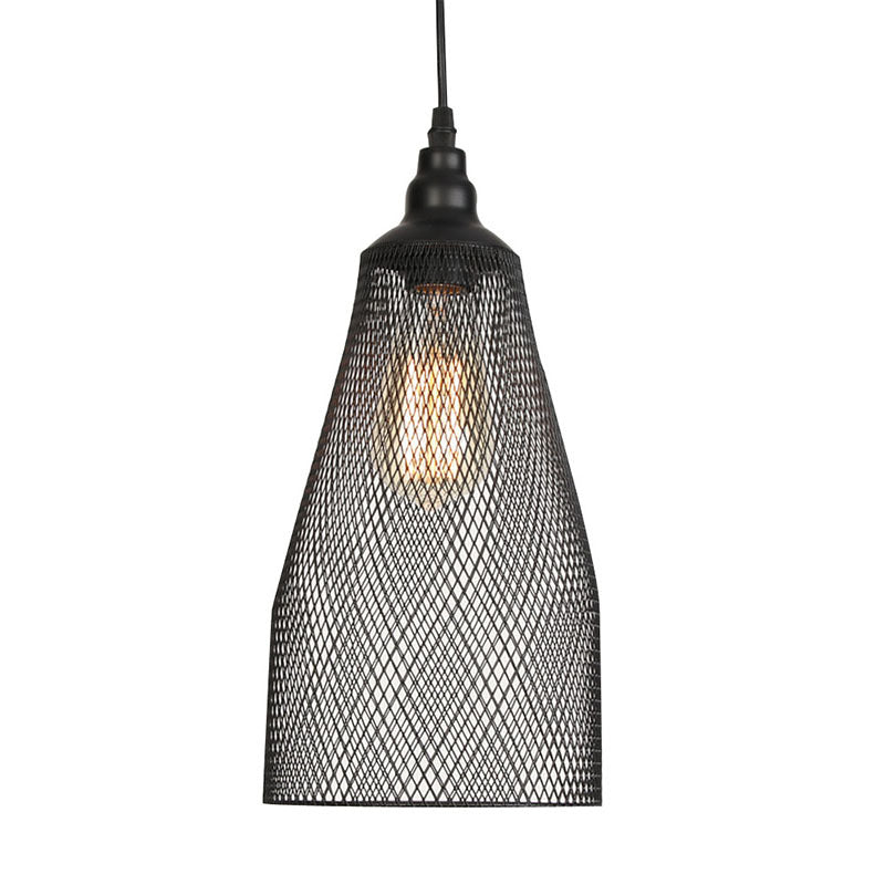1 Light Wire Mesh Light Pendant Nordic Industrial Style Metal Hanging Lights for Bar Clearhalo 'Art Deco Pendants' 'Black' 'Cast Iron' 'Ceiling Lights' 'Ceramic' 'Crystal' 'Industrial Pendants' 'Industrial' 'Metal' 'Middle Century Pendants' 'Pendant Lights' 'Pendants' 'Rustic Pendants' 'Tiffany' Lighting' 2578850