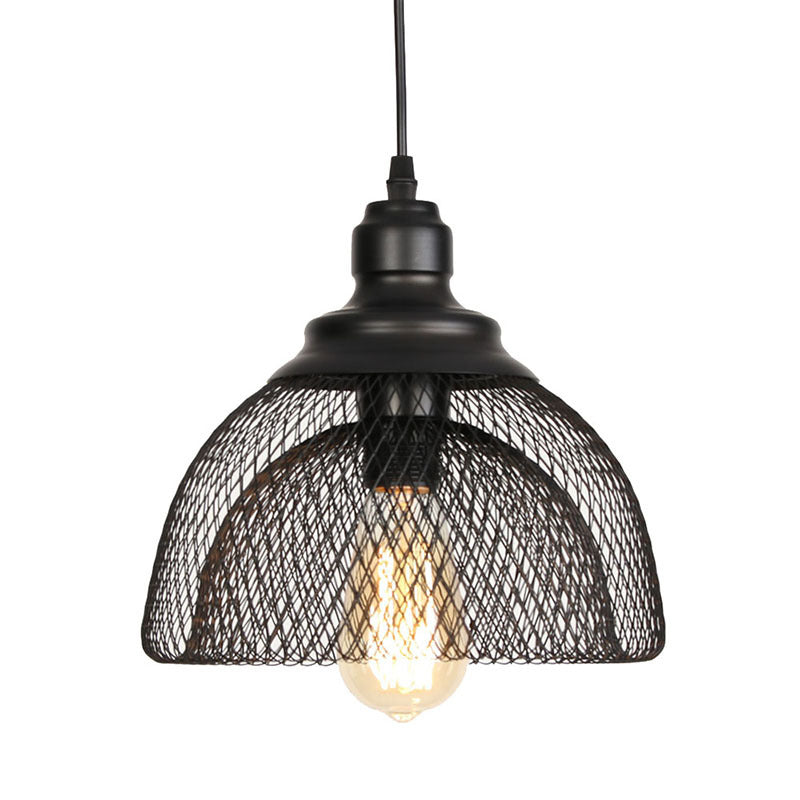 1 Light Wire Mesh Light Pendant Nordic Industrial Style Metal Hanging Lights for Bar Clearhalo 'Art Deco Pendants' 'Black' 'Cast Iron' 'Ceiling Lights' 'Ceramic' 'Crystal' 'Industrial Pendants' 'Industrial' 'Metal' 'Middle Century Pendants' 'Pendant Lights' 'Pendants' 'Rustic Pendants' 'Tiffany' Lighting' 2578852