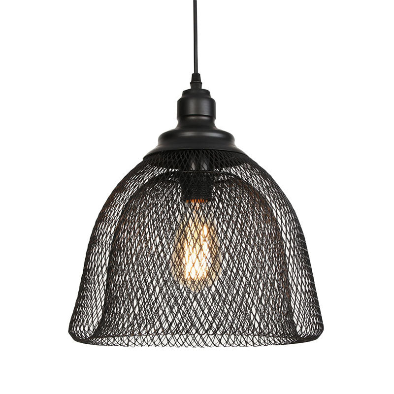 1 Light Wire Mesh Light Pendant Nordic Industrial Style Metal Hanging Lights for Bar Clearhalo 'Art Deco Pendants' 'Black' 'Cast Iron' 'Ceiling Lights' 'Ceramic' 'Crystal' 'Industrial Pendants' 'Industrial' 'Metal' 'Middle Century Pendants' 'Pendant Lights' 'Pendants' 'Rustic Pendants' 'Tiffany' Lighting' 2578856