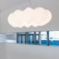 1 Light Cloud Ceiling Hang Fixtures Kids Plastic Suspension Pendant Light for Living Room Clearhalo 'Ceiling Lights' 'Pendant Lights' 'Pendants' Lighting' 2579143