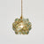 1 Light Flower Hanging Ceiling Light Nordic Style Metallic Down Lighting Pendant for Restaurant Blue Clearhalo 'Ceiling Lights' 'Glass shade' 'Glass' 'Pendant Lights' 'Pendants' Lighting' 2579162
