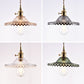 1-Light Scalloped Pendant Lamp Retro Industrial Style Lotus Glass Restaurant Hanging Lamp Clearhalo 'Ceiling Lights' 'Glass shade' 'Glass' 'Industrial Pendants' 'Industrial' 'Middle Century Pendants' 'Pendant Lights' 'Pendants' 'Tiffany' Lighting' 2579266