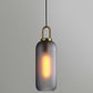 Contemporary Blown Glass Pendant Light 1-Light Hanging Pendant Lighting For Bedroom Grey 5" Clearhalo 'Ceiling Lights' 'Glass shade' 'Glass' 'Modern Pendants' 'Modern' 'Pendant Lights' 'Pendants' Lighting' 2579286