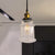 Tapered Shade Foyer Suspension Lamp Clear Glass 1 Bulb Vintage Style Height Adjustable Pendant Lighting in Brass Finish Brass Clearhalo 'Ceiling Lights' 'Glass shade' 'Glass' 'Industrial Pendants' 'Industrial' 'Middle Century Pendants' 'Pendant Lights' 'Pendants' 'Tiffany' Lighting' 257938