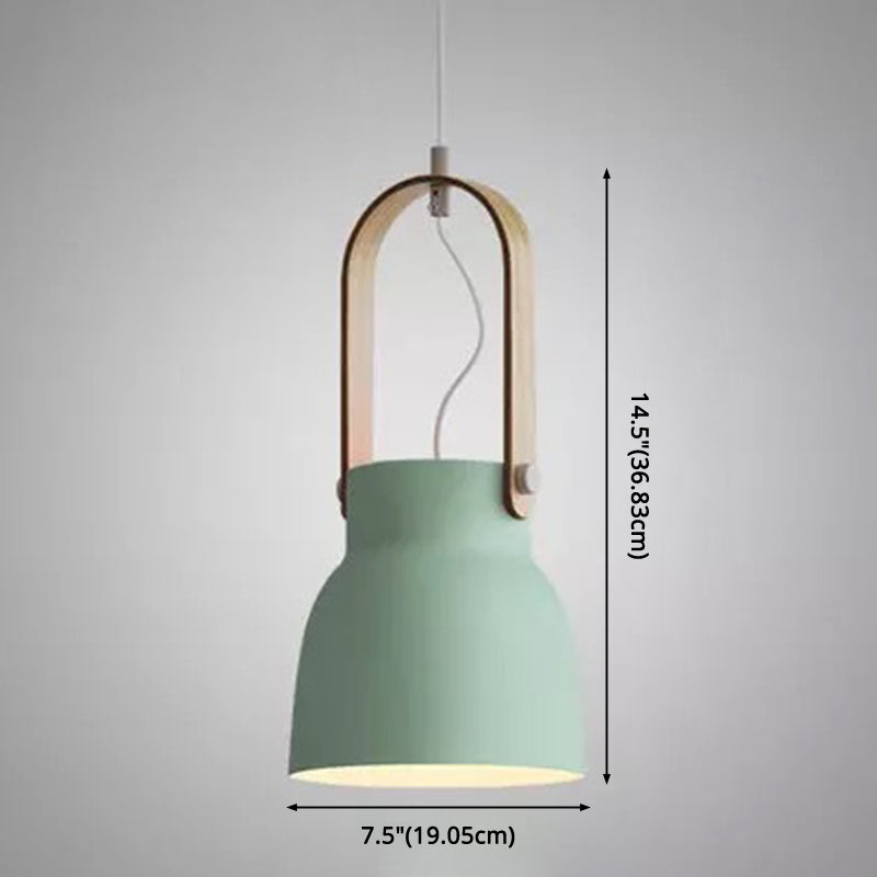1-Light Upside Down Trifle Pendant Lamp Nordic Modern Style Metal Restaurant Hanging Lamp Clearhalo 'Ceiling Lights' 'Modern Pendants' 'Modern' 'Pendant Lights' 'Pendants' Lighting' 2579459