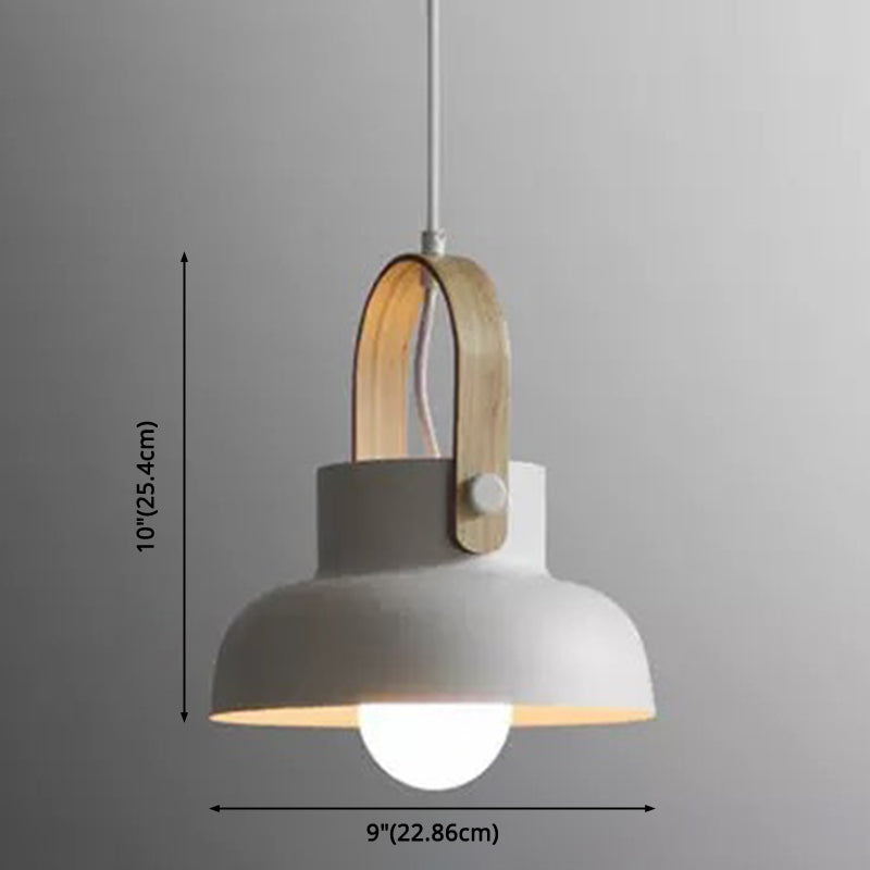 1-Light Upside Down Trifle Pendant Lamp Nordic Modern Style Metal Restaurant Hanging Lamp Clearhalo 'Ceiling Lights' 'Modern Pendants' 'Modern' 'Pendant Lights' 'Pendants' Lighting' 2579461