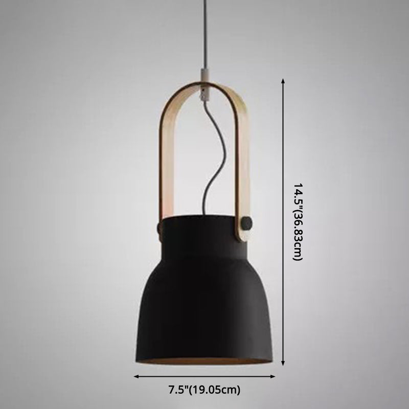 1-Light Upside Down Trifle Pendant Lamp Nordic Modern Style Metal Restaurant Hanging Lamp Clearhalo 'Ceiling Lights' 'Modern Pendants' 'Modern' 'Pendant Lights' 'Pendants' Lighting' 2579466