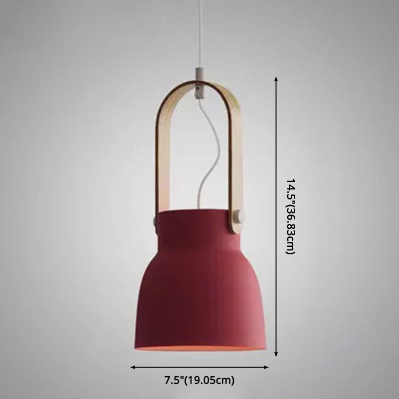 1-Light Upside Down Trifle Pendant Lamp Nordic Modern Style Metal Restaurant Hanging Lamp Clearhalo 'Ceiling Lights' 'Modern Pendants' 'Modern' 'Pendant Lights' 'Pendants' Lighting' 2579468