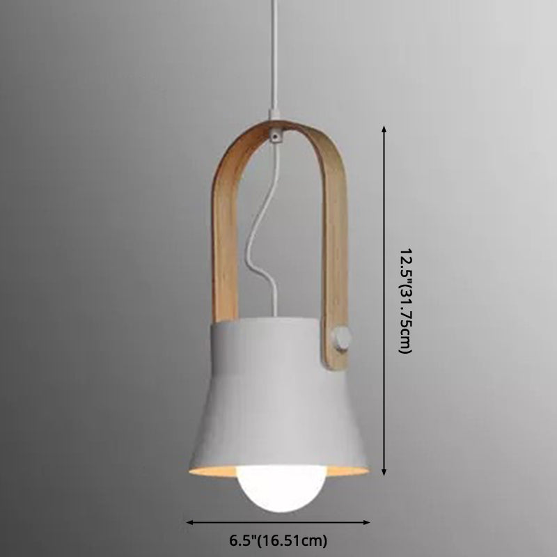 1-Light Upside Down Trifle Pendant Lamp Nordic Modern Style Metal Restaurant Hanging Lamp Clearhalo 'Ceiling Lights' 'Modern Pendants' 'Modern' 'Pendant Lights' 'Pendants' Lighting' 2579470