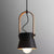 1-Light Upside Down Trifle Pendant Lamp Nordic Modern Style Metal Restaurant Hanging Lamp Black 6.5" Clearhalo 'Ceiling Lights' 'Modern Pendants' 'Modern' 'Pendant Lights' 'Pendants' Lighting' 2579474